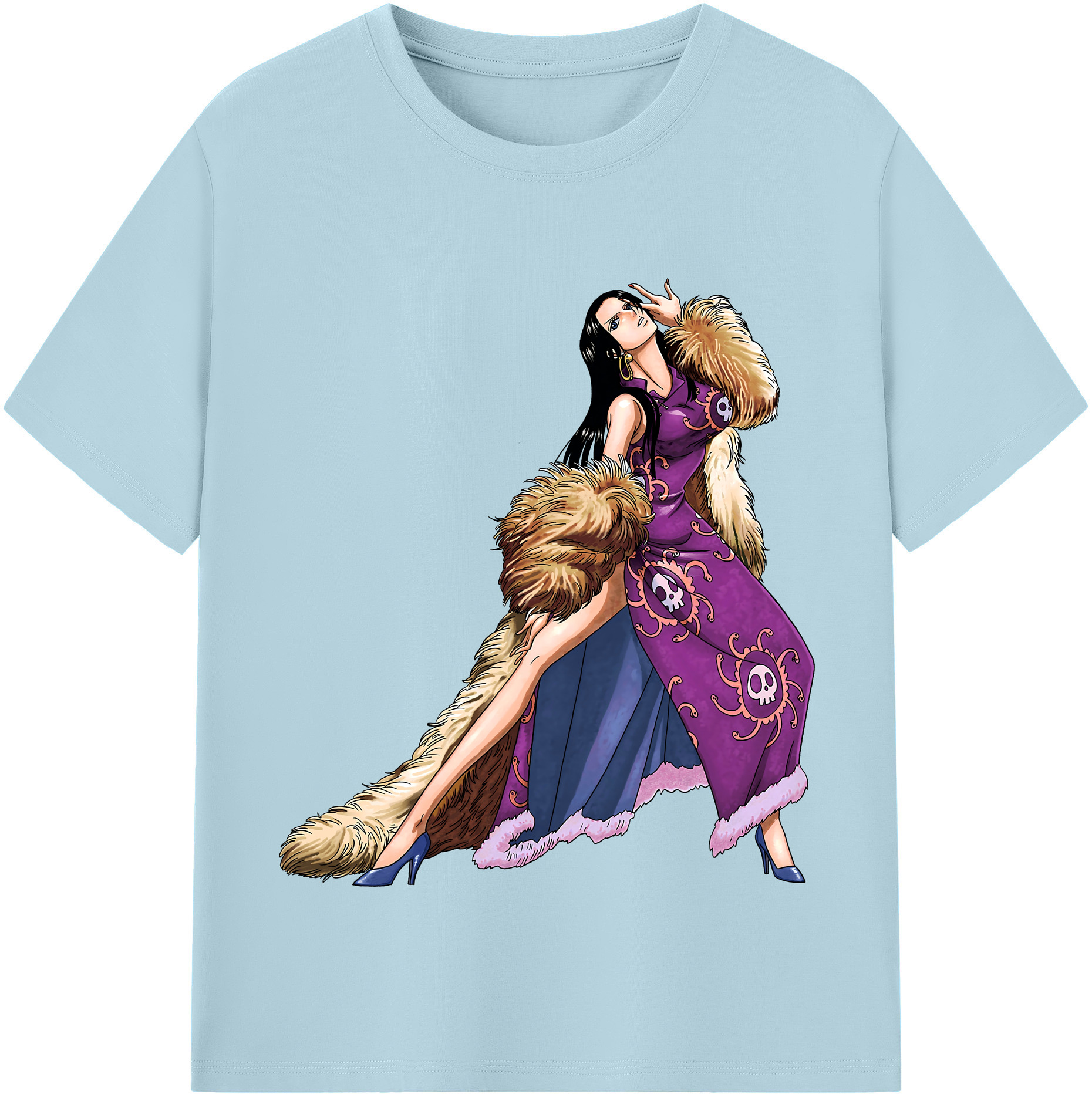 ワンピース ボア・ハンコック ONE PIECE Boa·Hancock 綿100％半袖Tシャツ（フロントプリント）